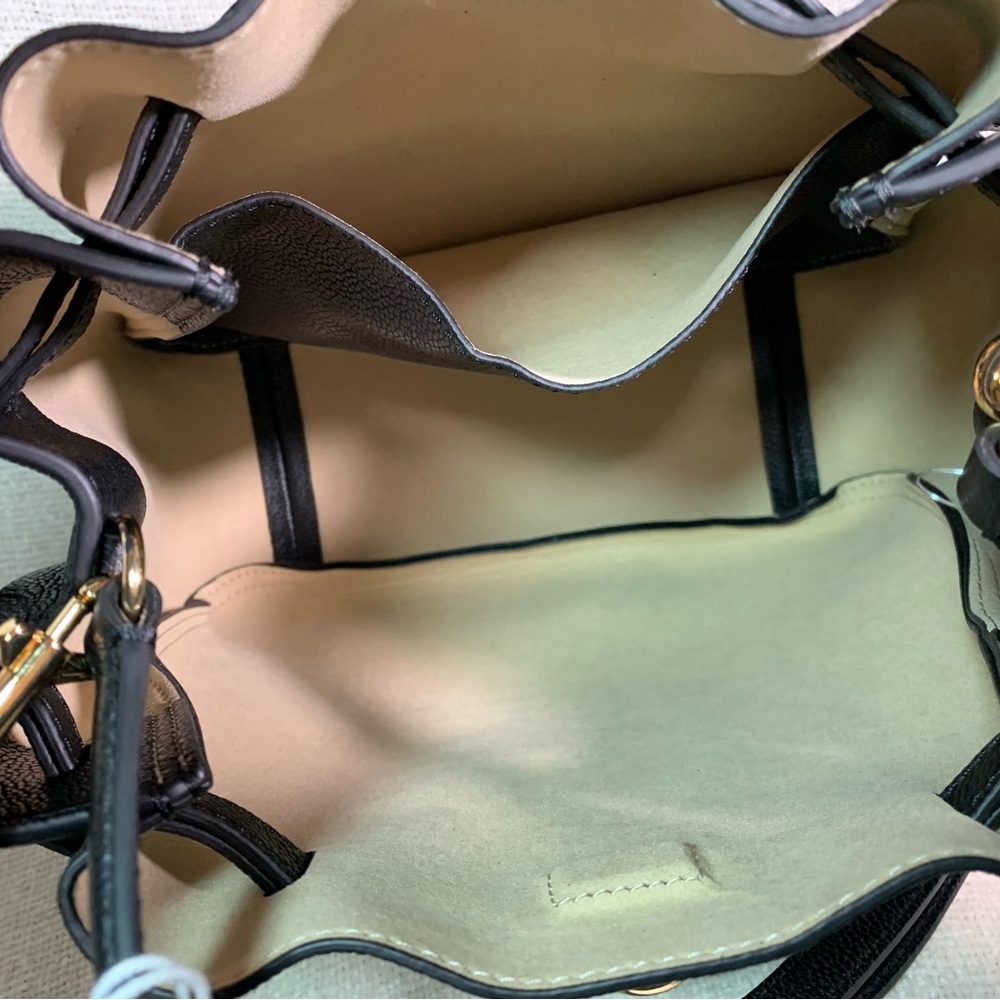NEW Tory Burch Romy Black Bucket Bag/Satchel/Shoulder/Crossbody/Drawstring Tote - Picture 10 of 13